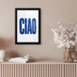 Ciao - Stippen - Roze - Wit fotolijst zwart zonder passe partout klein -sfeer5