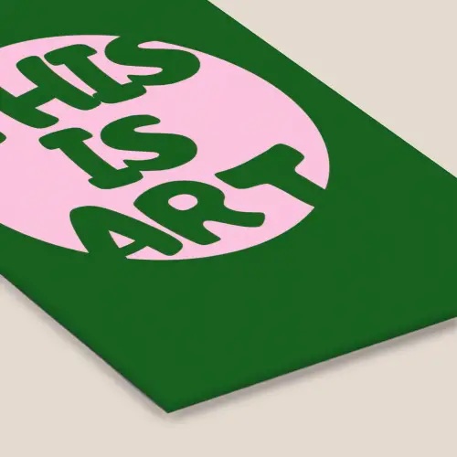 Cirkel - Roze - Tekst - Art fotolijst zwart zonder passe partout klein -zsfeer6