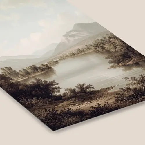 Klassiek - Landschap - Sereen fotolijst zwart zonder passe partout klein -zsfeer6