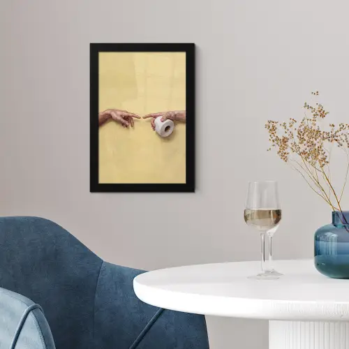 Klassiek - Kunst - Humor fotolijst zwart zonder passe partout klein -sfeer4