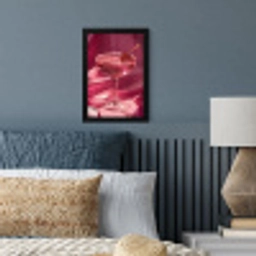 Cocktail - Pink - Luxe fotolijst zwart zonder passe partout klein -sfeer3