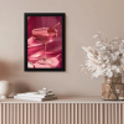 Cocktail - Pink - Luxe fotolijst zwart zonder passe partout klein -sfeer5