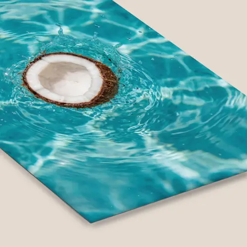 Kokosnoot - Water - Wit fotolijst zwart zonder passe partout klein -zsfeer6