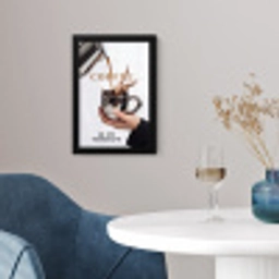 Koffie - Mok - Kan - Therapie fotolijst zwart zonder passe partout klein -sfeer4