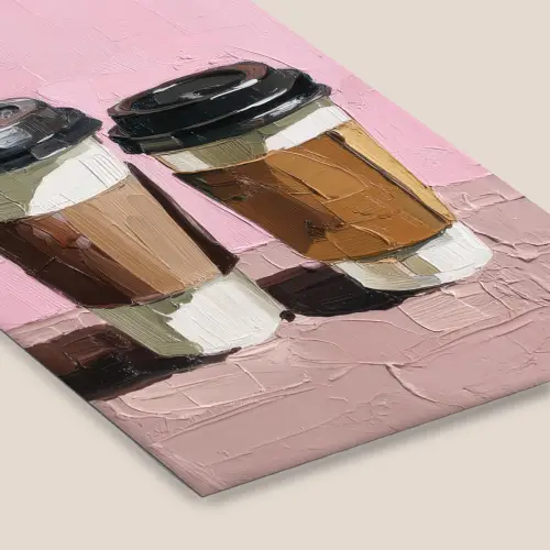 Koffiebekers - Deksel - Verf - Textuur fotolijst zwart zonder passe partout klein -zsfeer6