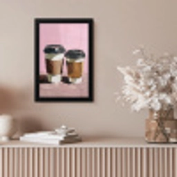 Koffiebekers - Deksel - Verf - Textuur fotolijst zwart zonder passe partout klein -sfeer5