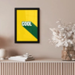 Cool - Geel - Groen fotolijst zwart zonder passe partout klein -sfeer5