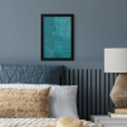 Krokodillenleertextuur - Blauw - Exotisch fotolijst zwart zonder passe partout klein -sfeer3