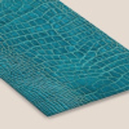 Krokodillenleertextuur - Blauw - Exotisch fotolijst zwart zonder passe partout klein -zsfeer6