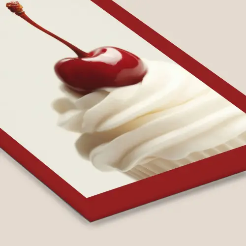 Cupcake - Kers - Rood fotolijst zwart zonder passe partout klein -zsfeer6