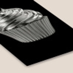 Cupcake - Luxueus - Zilver fotolijst zwart zonder passe partout klein -zsfeer6