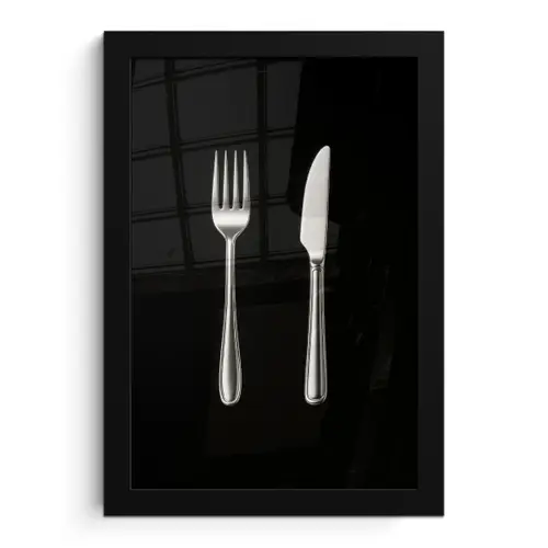 Bestek - Klassiek - Elegant fotolijst zwart zonder passe partout klein -3d