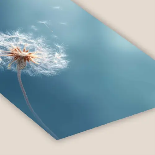 Paardenbloem - Wind - Blauw fotolijst zwart zonder passe partout klein -zsfeer6