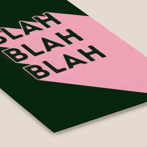 Donkergroen - Tekst - Schaduw - Grafisch fotolijst zwart zonder passe partout klein -zsfeer6