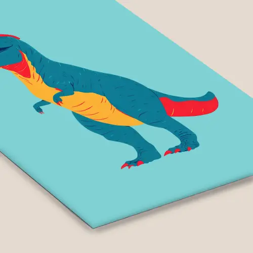 Dinosaurus - Blauw - Zonnebril fotolijst zwart zonder passe partout klein -zsfeer6