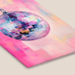 Discobal - Pink - Verf fotolijst zwart zonder passe partout klein -zsfeer6