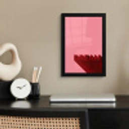 Dream - 3D - Rood - Roze fotolijst zwart zonder passe partout klein -sfeer1