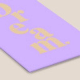 Dream - Paars - Typografisch fotolijst zwart zonder passe partout klein -zsfeer6