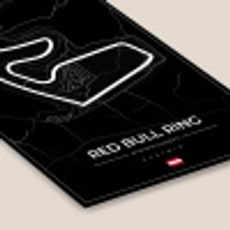 F1 - Racebaan - Red Bull Ring - Oostenrijk - Circuit - Zwart fotolijst zwart zonder passe partout klein -zsfeer6
