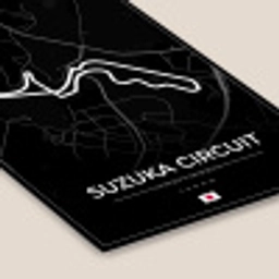 F1 - Racing - Japan - Suzuka Circuit - Racebaan - Zwart fotolijst zwart zonder passe partout klein -zsfeer6