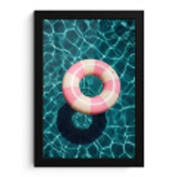 Drijvend - Zwemband - Water fotolijst zwart zonder passe partout klein -3d