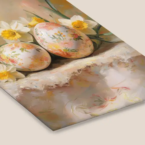 Bloemen - Eieren - Geschilderd fotolijst zwart zonder passe partout klein -zsfeer6