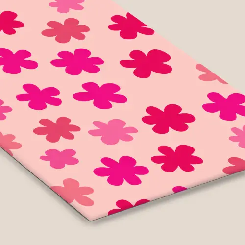 Bloemen - Patroon - Roze fotolijst zwart zonder passe partout klein -zsfeer6