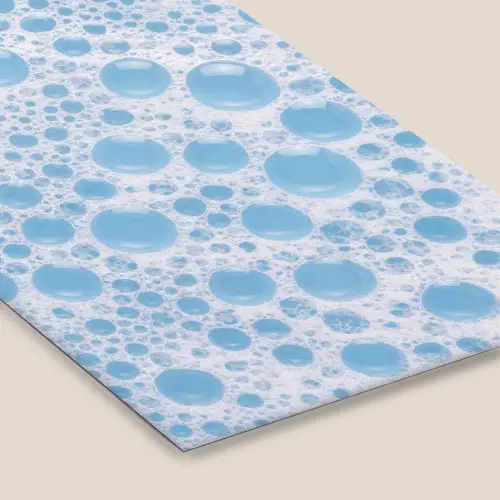Schuim - Bubbels - Blauw fotolijst zwart zonder passe partout klein -zsfeer6