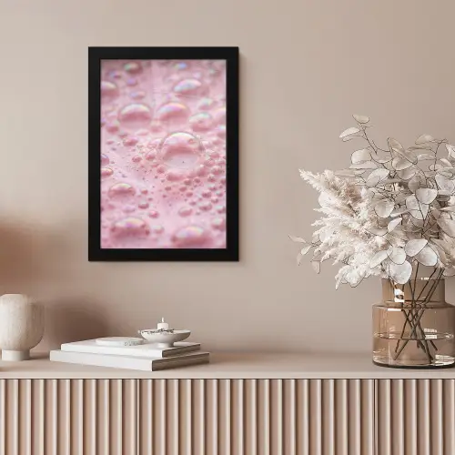 Schuim - Structuur - Roze fotolijst zwart zonder passe partout klein -sfeer5
