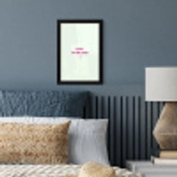 Focus - Beige - Roze - Smiley fotolijst zwart zonder passe partout klein -sfeer3