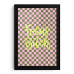 Focus - Vakken - Roze fotolijst zwart zonder passe partout klein -3d