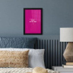 Focus - Smiley - Roze fotolijst zwart zonder passe partout klein -sfeer3