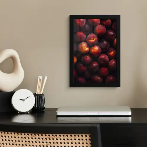 Fruit - Close up - Nectarines fotolijst zwart zonder passe partout klein -sfeer1