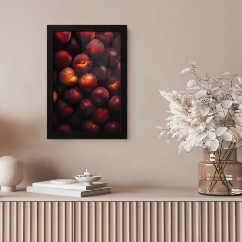 Fruit - Close up - Nectarines fotolijst zwart zonder passe partout klein -sfeer5