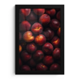 Fruit - Close up - Nectarines fotolijst zwart zonder passe partout klein -3d
