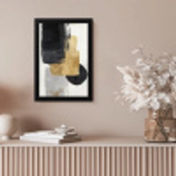 Goud - Rechthoeken - Cirkels - Abstract fotolijst zwart zonder passe partout klein -sfeer5