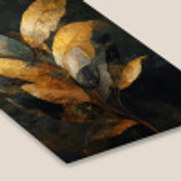 Gouden Bladcompositie – Botanische Luxe fotolijst zwart zonder passe partout klein -zsfeer6