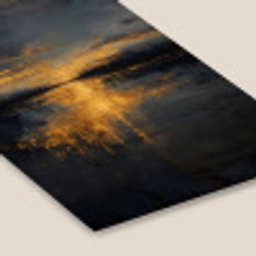 Gouden Reflectie op Water fotolijst zwart zonder passe partout klein -zsfeer6