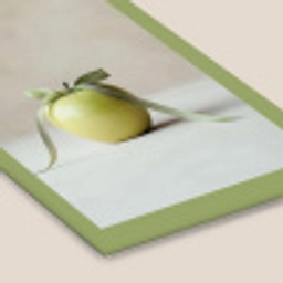Groen - Appel - Strikje fotolijst zwart zonder passe partout klein -zsfeer6