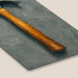 Hamer - Schilderij - Gereedschap fotolijst zwart zonder passe partout klein -zsfeer6