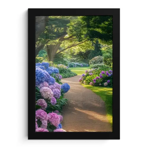 Hortensia- Park - Pad fotolijst zwart zonder passe partout klein -3d