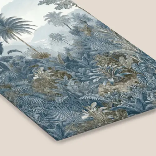 Jungle - Landschap - Blauw fotolijst zwart zonder passe partout klein -zsfeer6