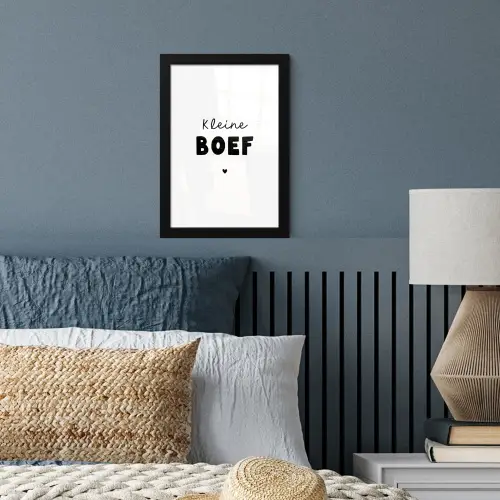 Kinderen - Quotes - Kleine boef - Spreuken fotolijst zwart zonder passe partout klein -sfeer3