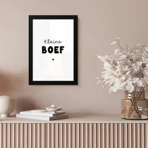 Kinderen - Quotes - Kleine boef - Spreuken fotolijst zwart zonder passe partout klein -sfeer5