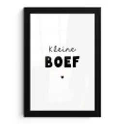 Kinderen - Quotes - Kleine boef - Spreuken fotolijst zwart zonder passe partout klein -3d