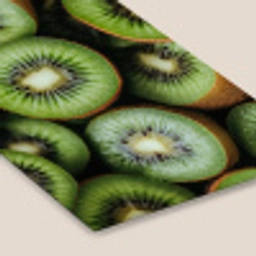 Kiwi - Fruit - Groen fotolijst zwart zonder passe partout klein -zsfeer6