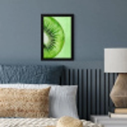Kiwi - Groen - Fris fotolijst zwart zonder passe partout klein -sfeer3