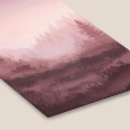 Landschap - Mistig - Roze fotolijst zwart zonder passe partout klein -zsfeer6