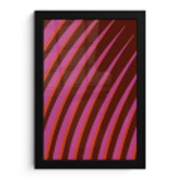 Lijnen - Rood - Beweging fotolijst zwart zonder passe partout klein -3d