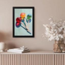Lollys - Schaduw - Drie - Blauw fotolijst zwart zonder passe partout klein -sfeer5